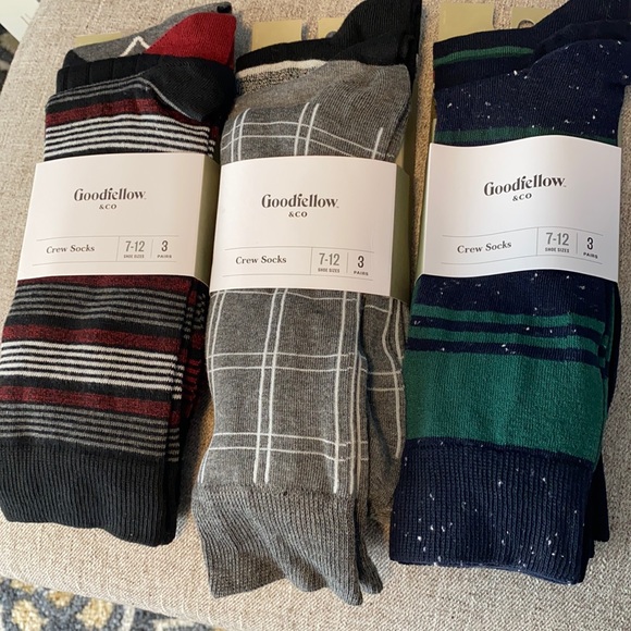 Men’s Crew Socks Goodfellow & Co Size 7-12 - Picture 1 of 8